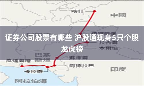 证券公司股票有哪些 沪股通现身5只个股龙虎榜
